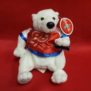 Coca Cola Racing Family Nascar Plush Bear Dale Jarrett 1999
